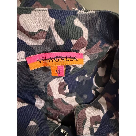 Anthropologie / Villagalo Oversized embroidered camo sequin jacket - Picture 11 of 11